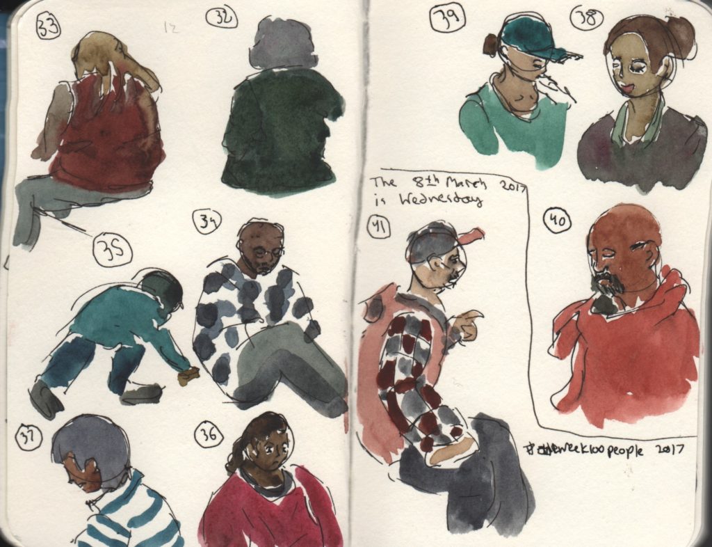 One week, 100 people 2017 #32-41