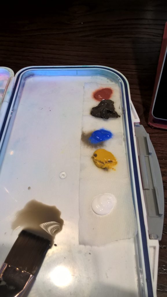 blobs of color ready to be transformed into other blobs of color