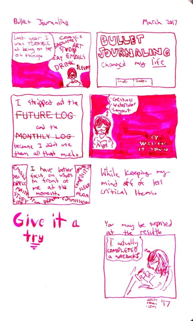 Bullet Journaling (Comic)
