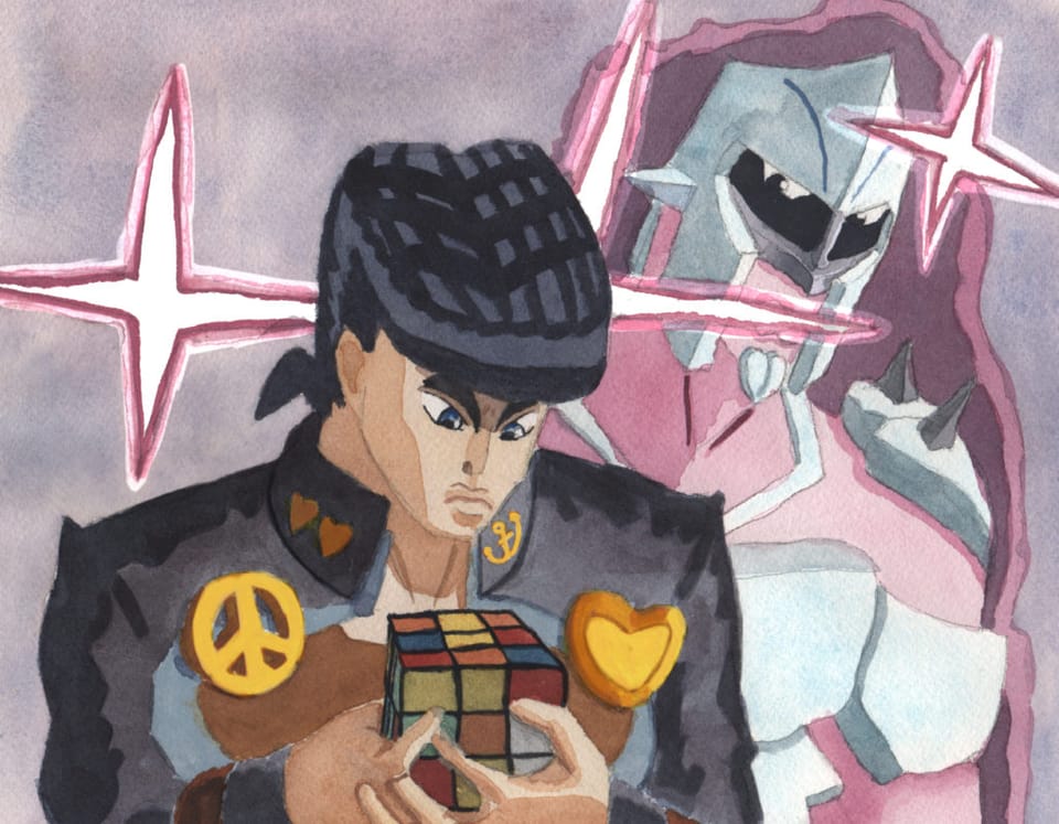 Josuke Solving a Rubik's Cube (Jojo's Bizarre Adventure)