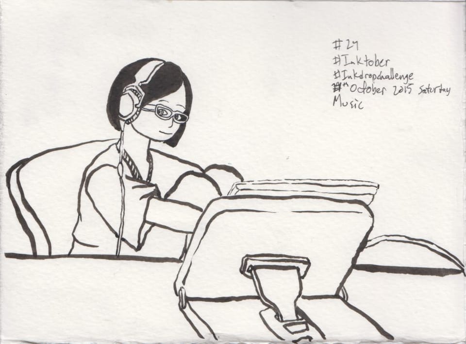 Inktober/Inkdropchallenge #24: Music