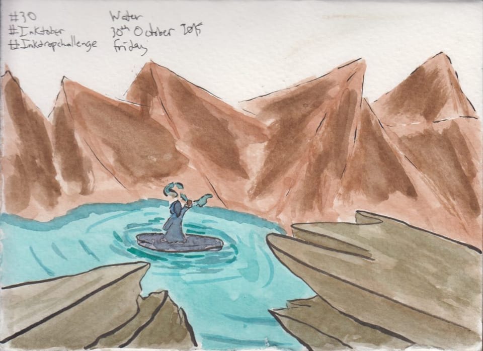 Inktober/Inkdropchallenge #30: Water