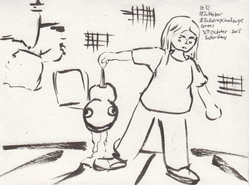 Inktober/Inkdropchallenge #31: Own Theme (Gross)