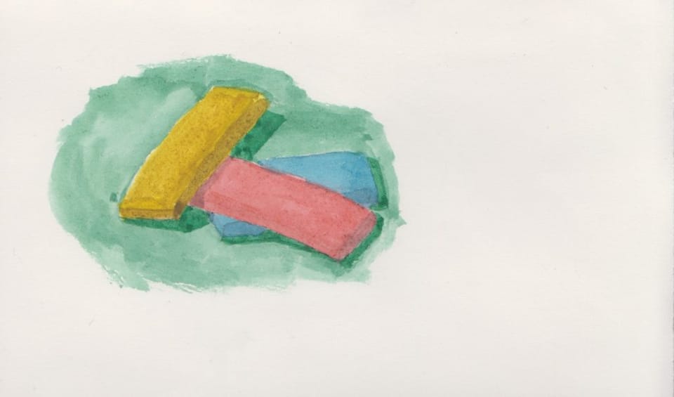 Still Life: Post-It Paper Strips