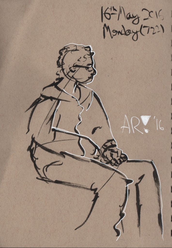 People Sketching and Color Comp for 16th May 2016 (Monday)