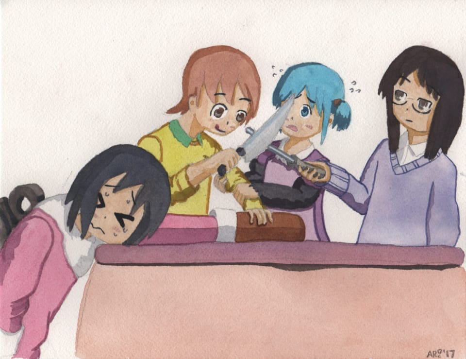 Roll Cake (Nichijou Fanart)