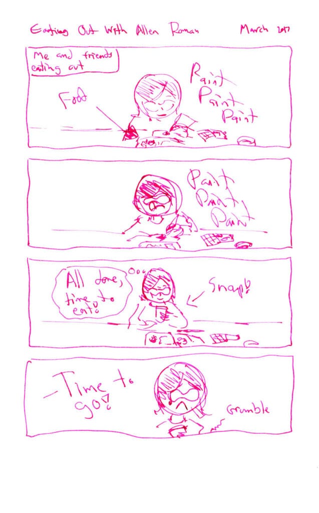 Eating Out With Allen Roman (Comic)