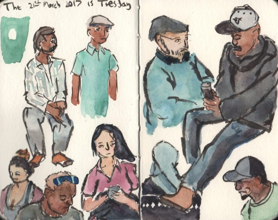 People Sketching 21st March 2017 (Tuesday)