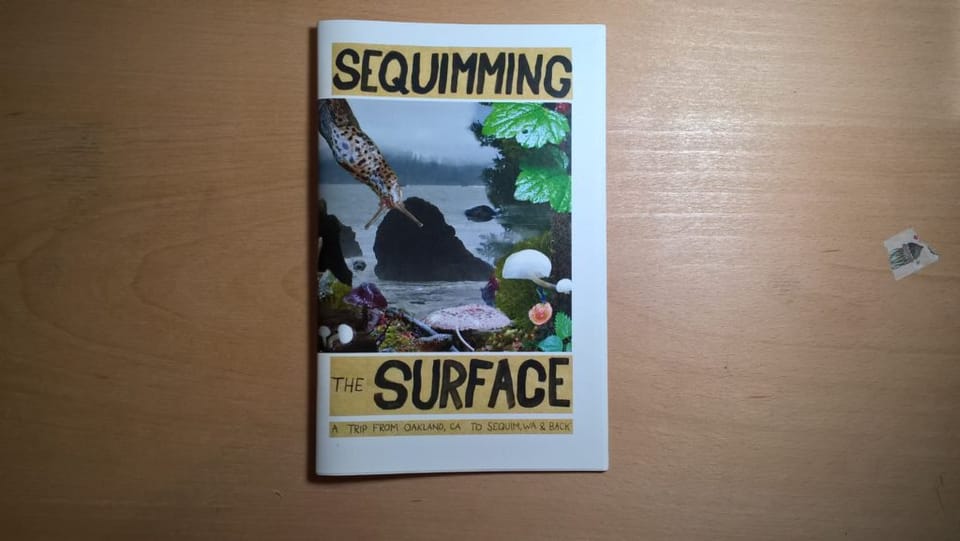 Zine Review: Sequimming The Surface by Emily Alden Foster, Channing Kennedy, Gregg Lewis, and Lindsey Simard
